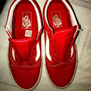Vans old Skool men’s size 5 all red z